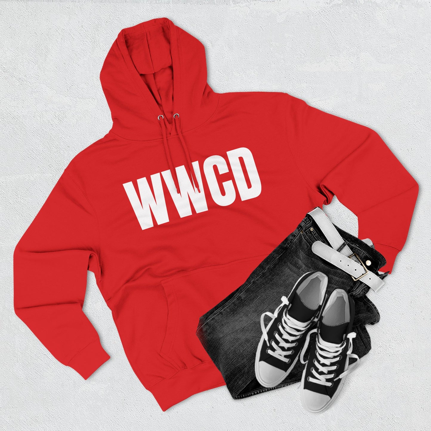 What Would Charlie Do? (WWCD) Fleece Sweatshirt for Daily Inspiration, Casual Wear, Gift for Friends, Cozy Lounge