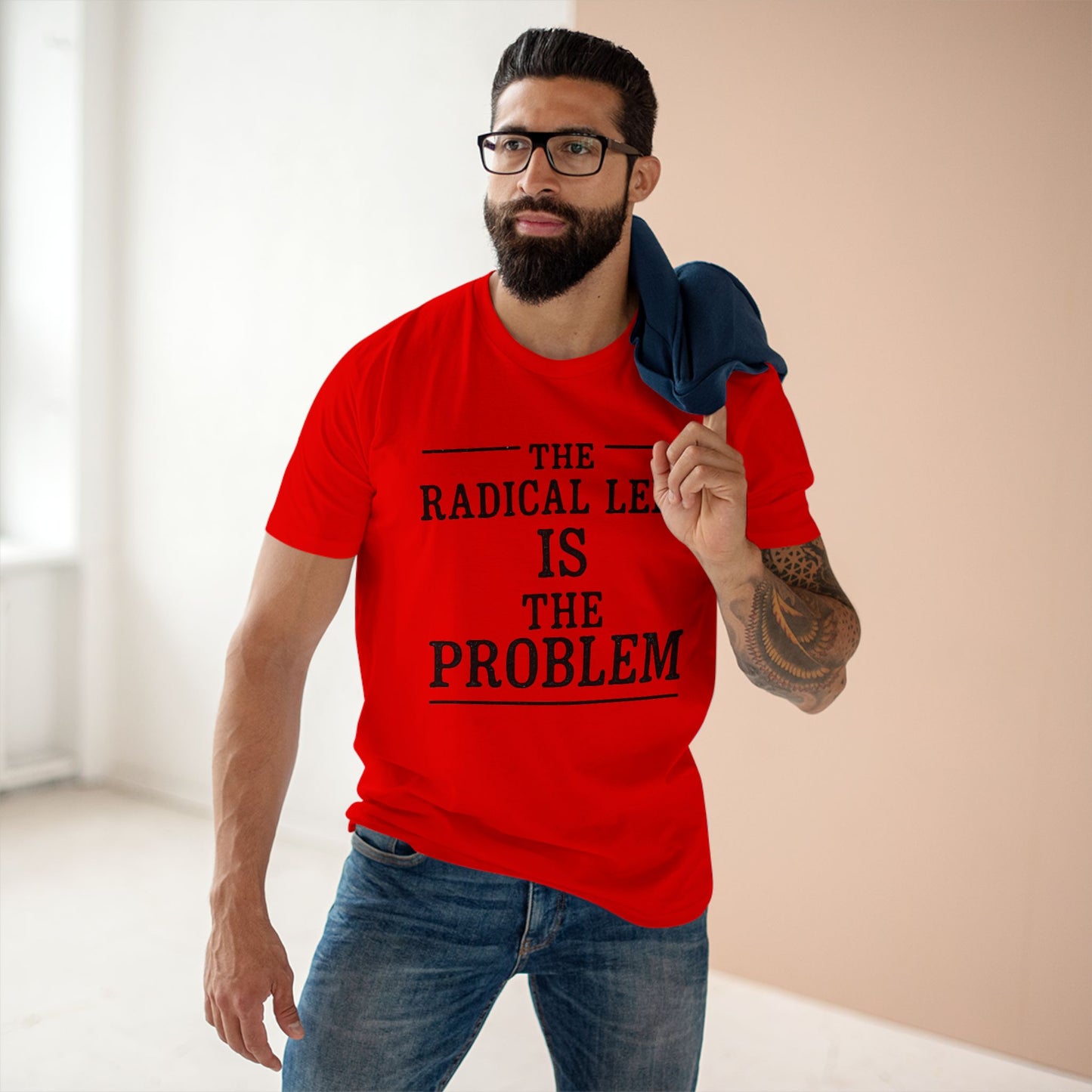 The Radical Left Is The Problem Tee | Casual Statement Shirt, Political Activist Apparel, Gift for Debates, Bold Graphic Tee