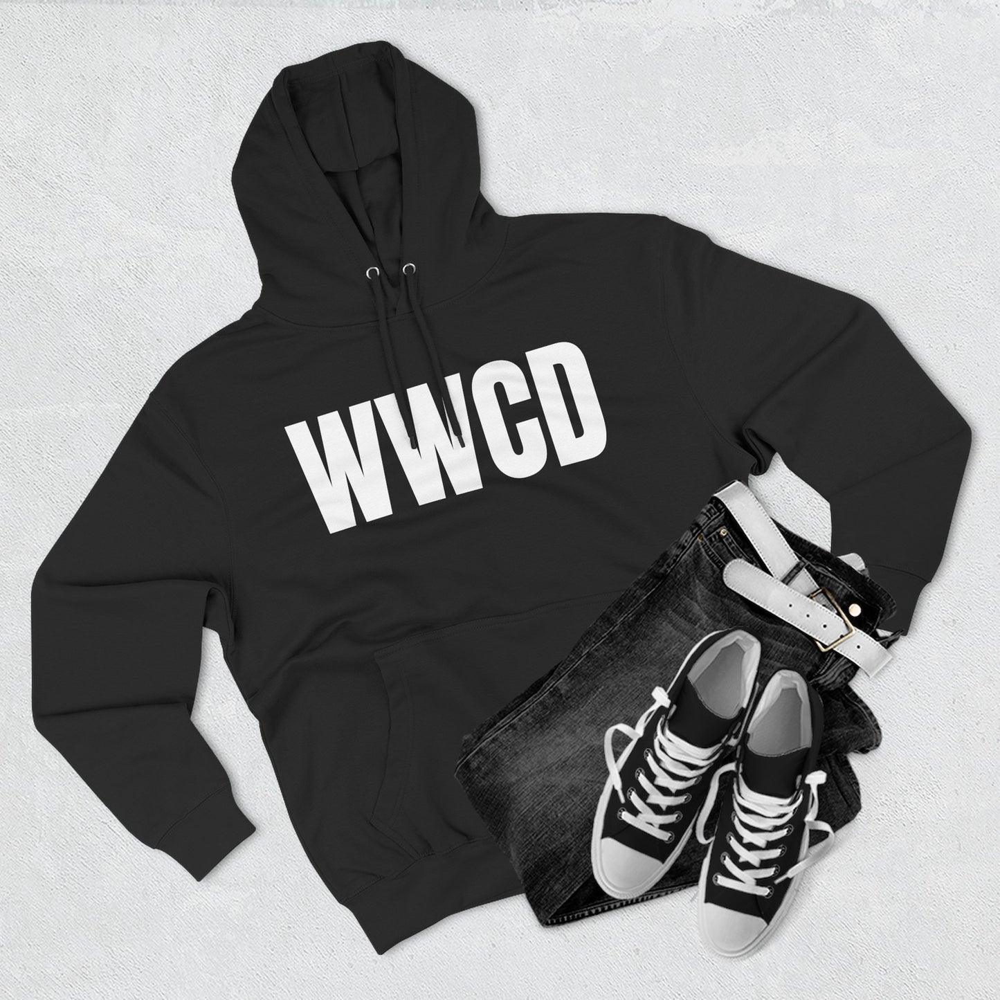 What Would Charlie Do? (WWCD) Fleece Sweatshirt for Daily Inspiration, Casual Wear, Gift for Friends, Cozy Lounge