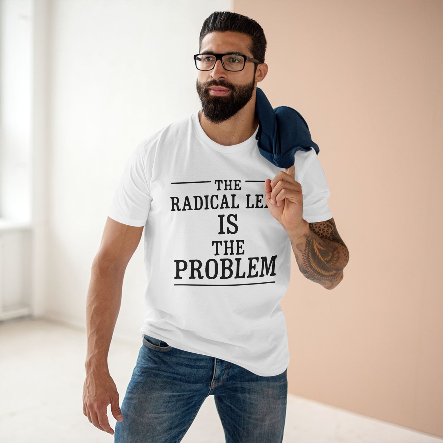 The Radical Left Is The Problem Tee | Casual Statement Shirt, Political Activist Apparel, Gift for Debates, Bold Graphic Tee