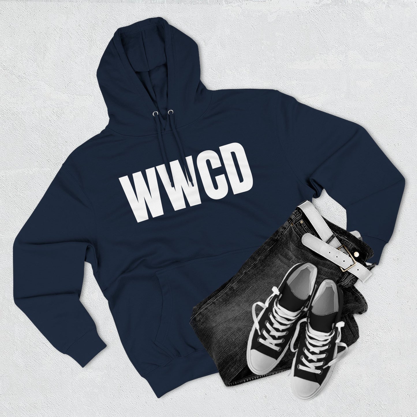 What Would Charlie Do? (WWCD) Fleece Sweatshirt for Daily Inspiration, Casual Wear, Gift for Friends, Cozy Lounge