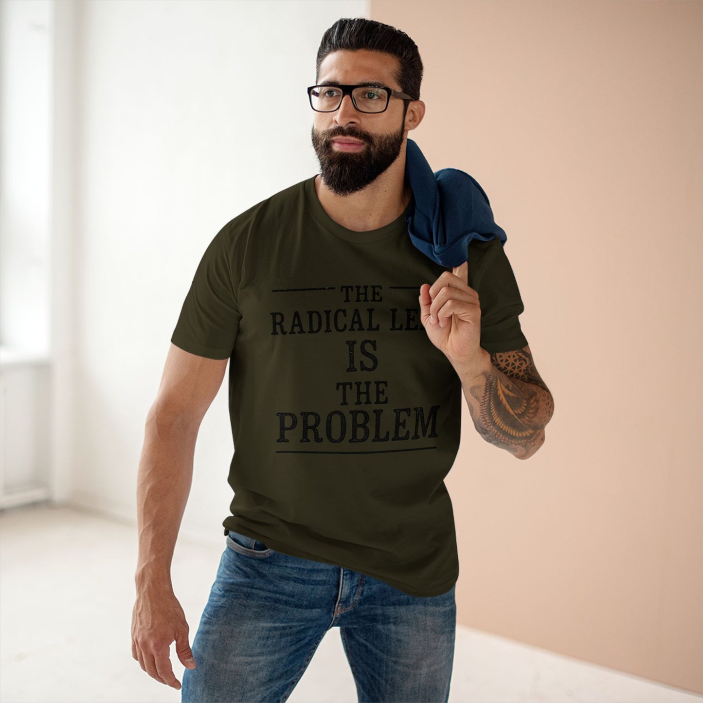 The Radical Left Is The Problem Tee | Casual Statement Shirt, Political Activist Apparel, Gift for Debates, Bold Graphic Tee