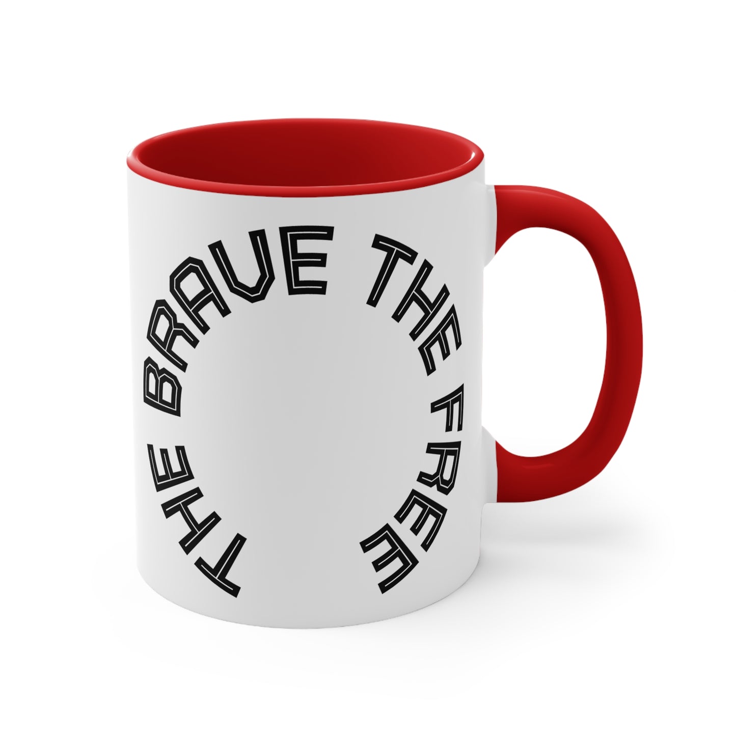 Brave & Free Accent Mugs: Empowering Drinkware, Inspirational Gift for Friends, Motivational Office Decor, Unique Coffee Cup, [...]