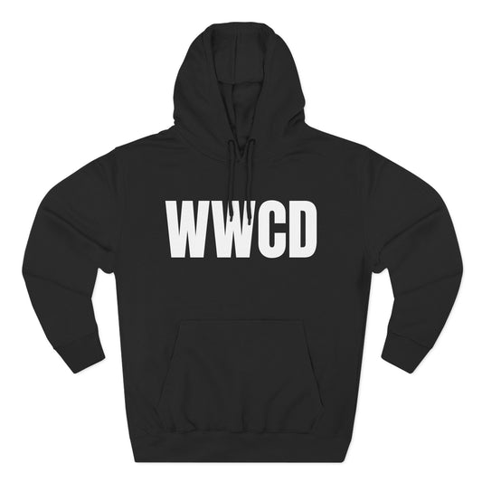 What Would Charlie Do? (WWCD) Fleece Sweatshirt for Daily Inspiration, Casual Wear, Gift for Friends, Cozy Lounge