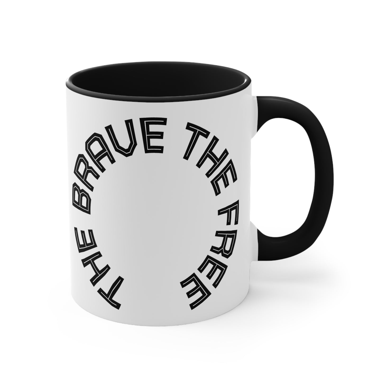 Brave & Free Accent Mugs: Empowering Drinkware, Inspirational Gift for Friends, Motivational Office Decor, Unique Coffee Cup, [...]
