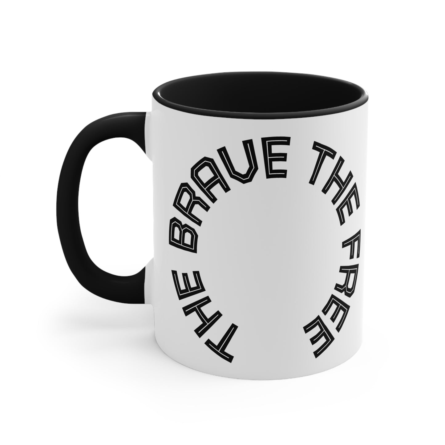 Brave & Free Accent Mugs: Empowering Drinkware, Inspirational Gift for Friends, Motivational Office Decor, Unique Coffee Cup, [...]