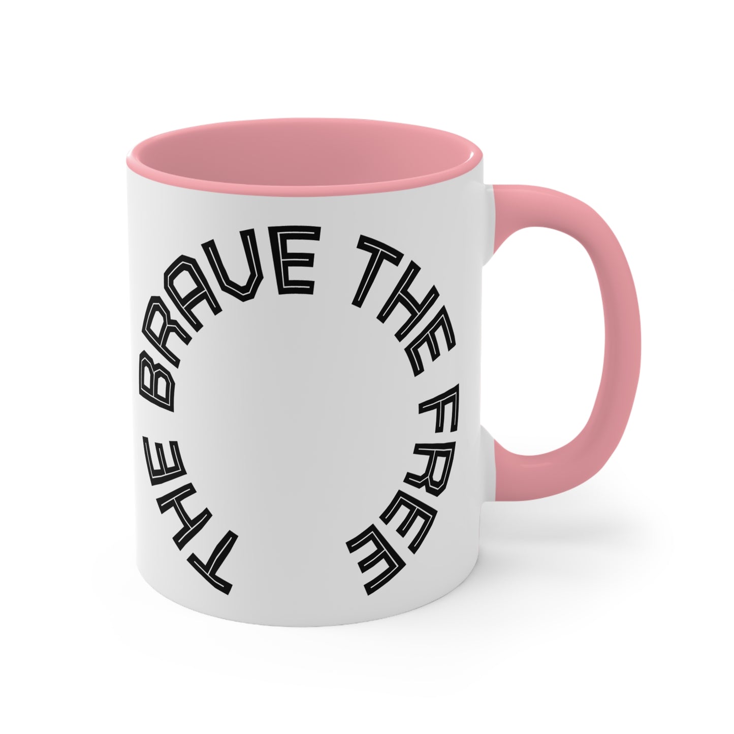 Brave & Free Accent Mugs: Empowering Drinkware, Inspirational Gift for Friends, Motivational Office Decor, Unique Coffee Cup, [...]