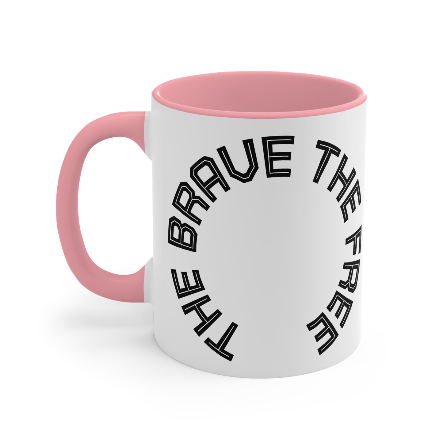 Brave & Free Accent Mugs: Empowering Drinkware, Inspirational Gift for Friends, Motivational Office Decor, Unique Coffee Cup, [...]
