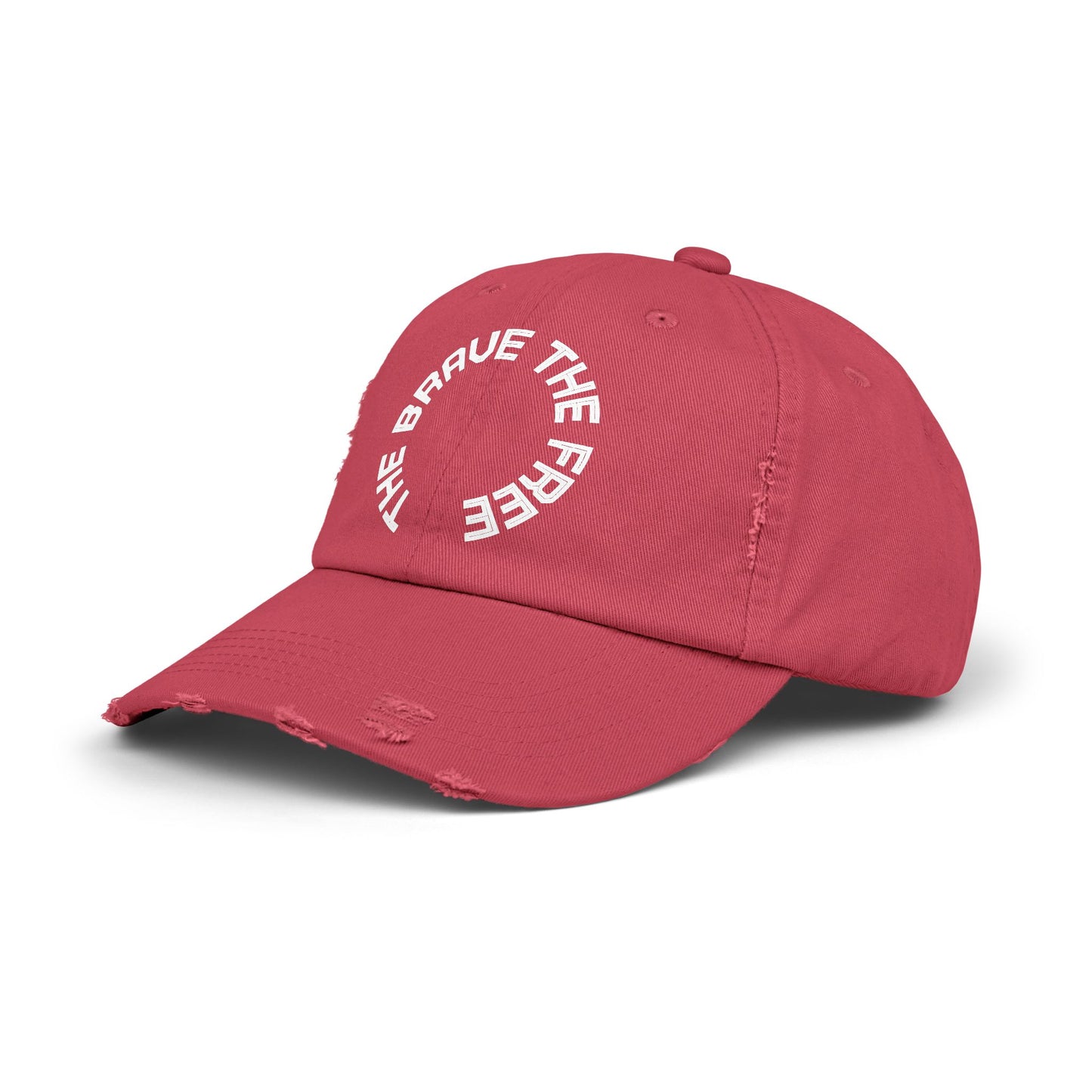 Brave and Free Distressed Cap - Unisex Hat for Adventurers, Casual Wear, Gift for Outdoors Lovers, Summer Accessory, Trendy Fashion [...]